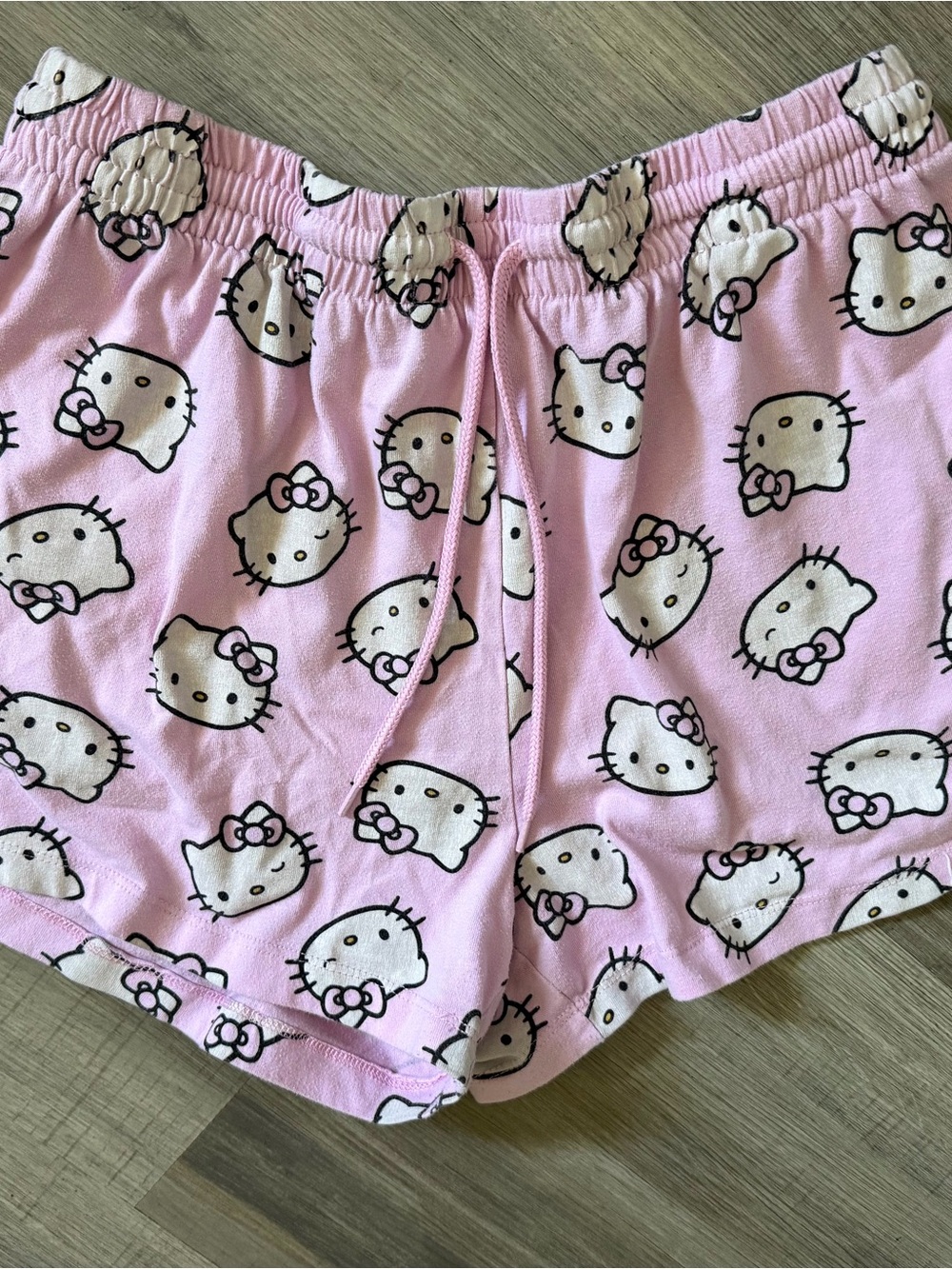 Hello Kitty Pink and White Lounge Shorts